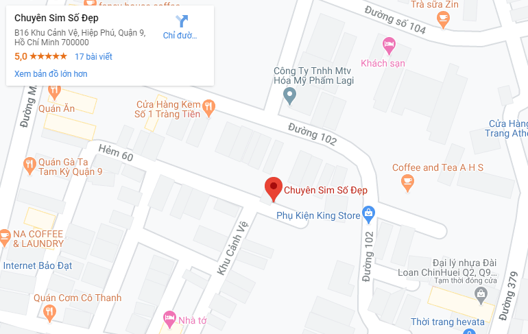 Bản đồ địa chỉ Chuyên Sim Số Đẹp
