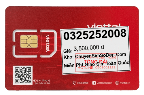 sim số 0325252008