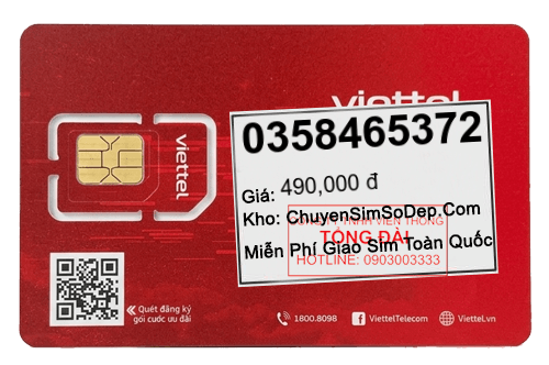 sim số 0358465372