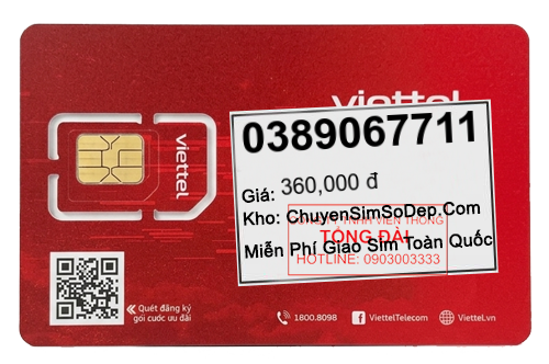 sim số 0389067711