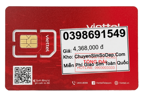 sim số 0398691549