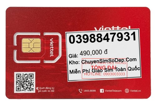 sim số 0398847931