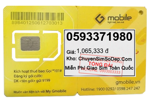 sim số 0593371980
