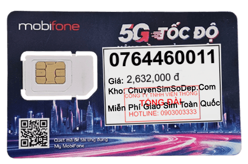 sim số 0764460011