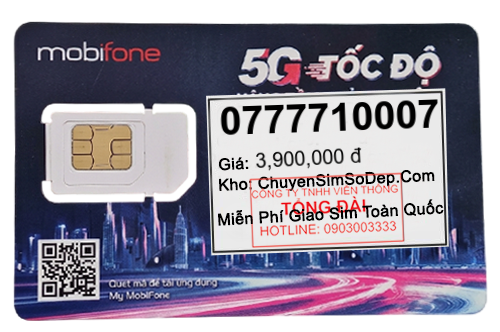 sim số 0777710007