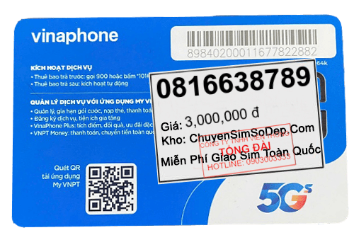 sim số 0816638789