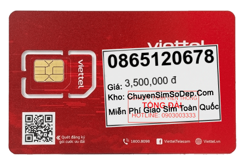 sim số 0865120678