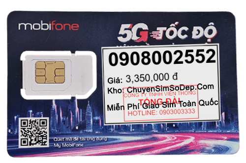 sim số 0908002552