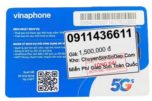 sim số 0911436611