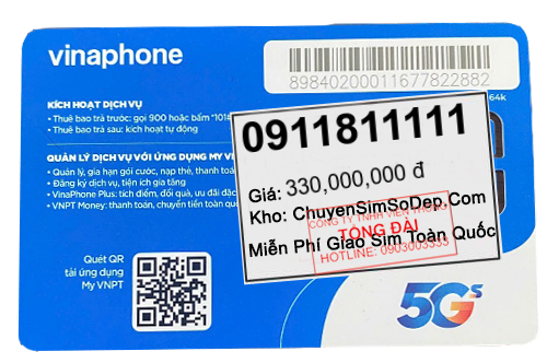 sim số 0911811111