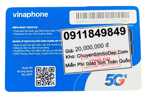 sim số 0911849849