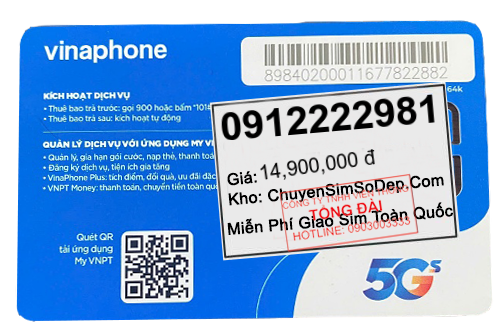 sim số 0912222981