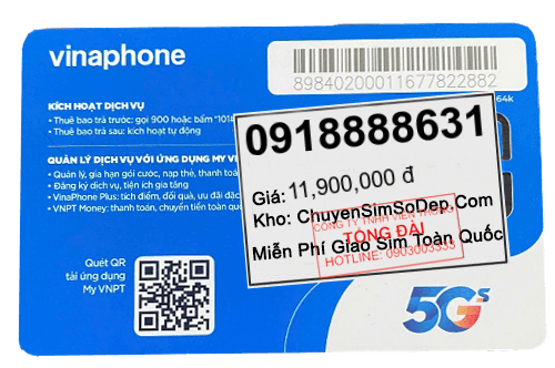 sim số 0918888631