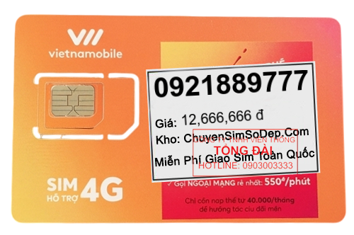 sim số 0921889777