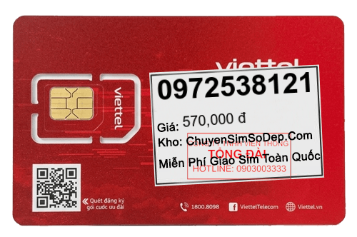 sim số 0972538121