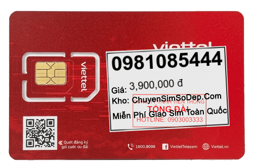 sim số 0981085444