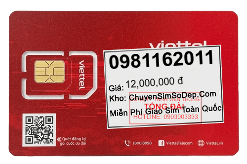 sim số 0981162011
