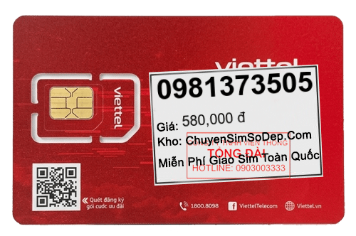 sim số 0981373505