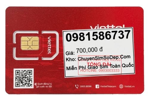 sim số 0981586737