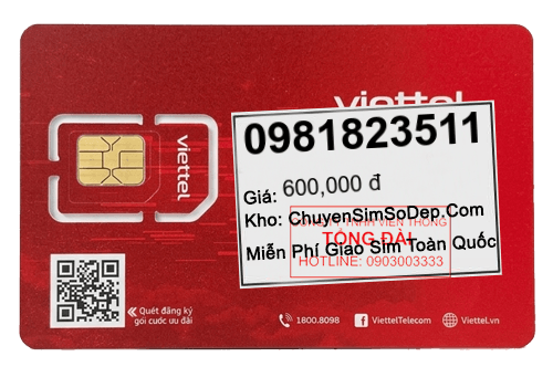 sim số 0981823511