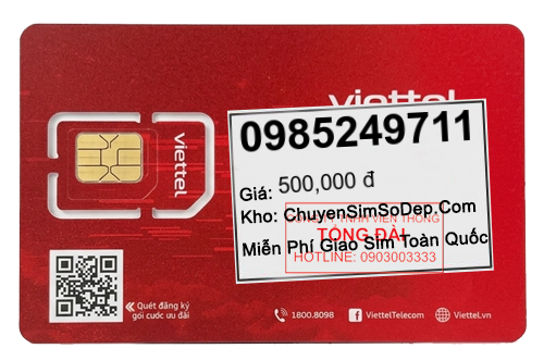 sim số 0985249711