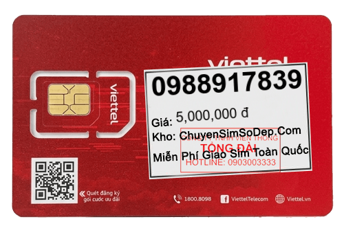 sim số 0988917839