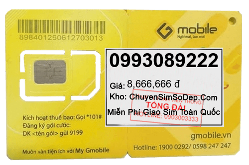 sim số 0993089222