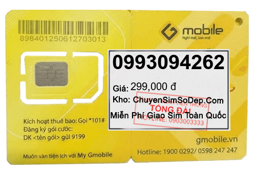 sim số 0993094262