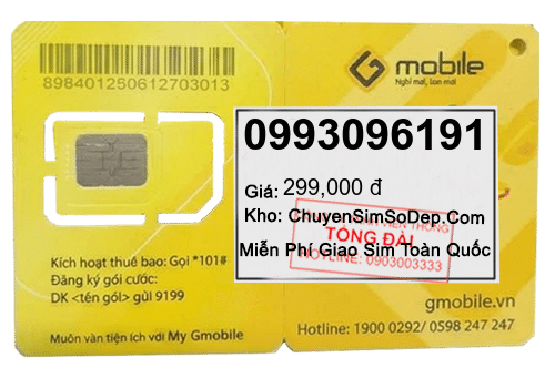 sim số 0993096191