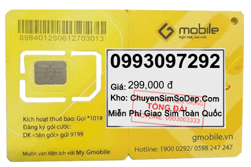 sim số 0993097292