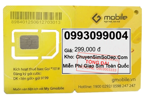 sim số 0993099004