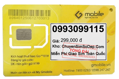 sim số 0993099115