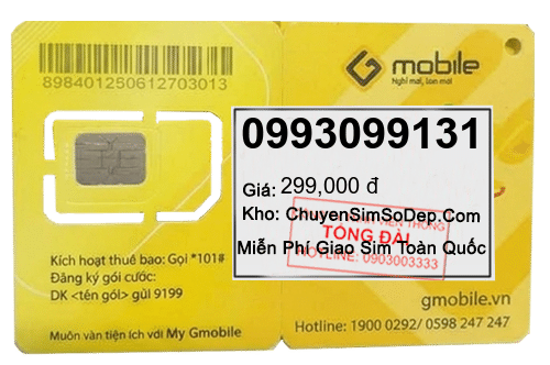 sim số 0993099131