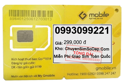 sim số 0993099221