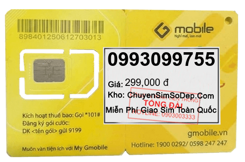 sim số 0993099755