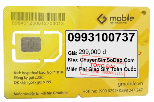 sim số 0993100737
