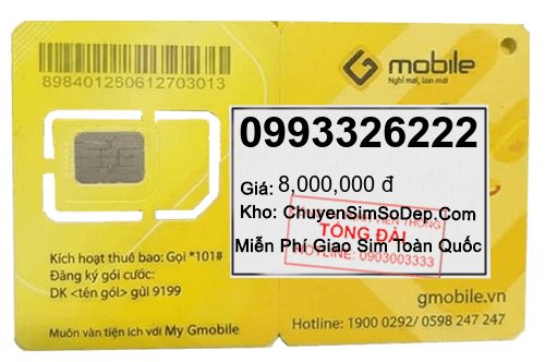 sim số 0993326222