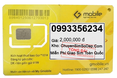 sim số 0993356234