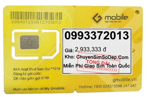 sim số 0993372013
