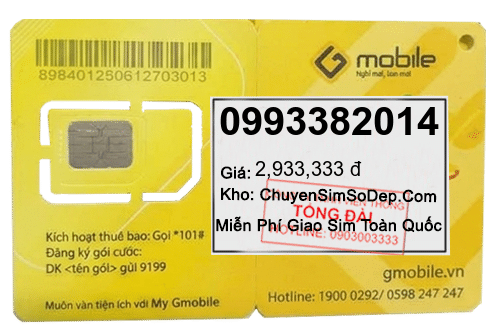 sim số 0993382014