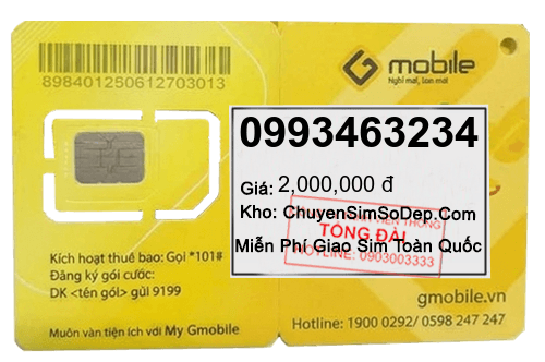 sim số 0993463234