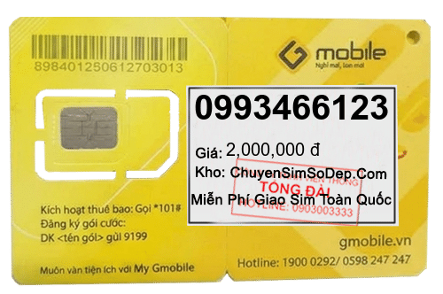 sim số 0993466123