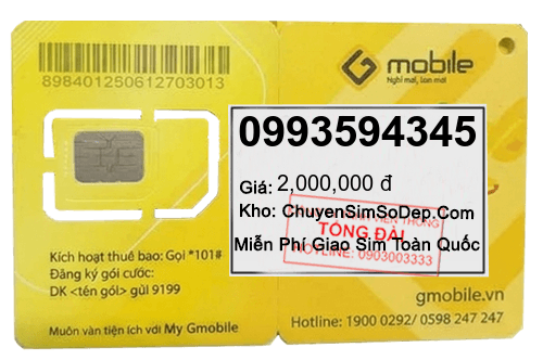 sim số 0993594345