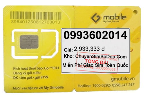 sim số 0993602014