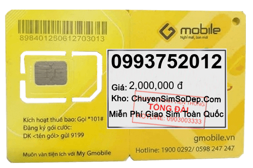 sim số 0993752012