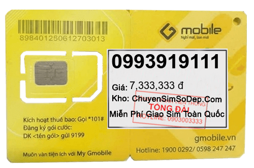 sim số 0993919111