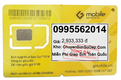 sim số 0995562014