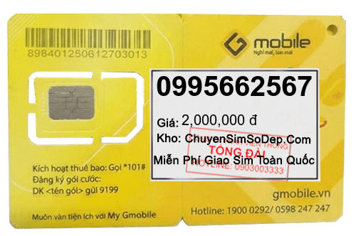 sim số 0995662567