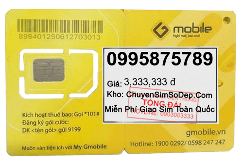sim số 0995875789