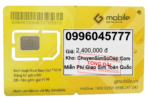 sim số 0996045777
